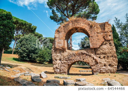 Palatine hill ancient ruins in Rome, Italy Palatine hill ancient ruins in Rome, Italy 64544466