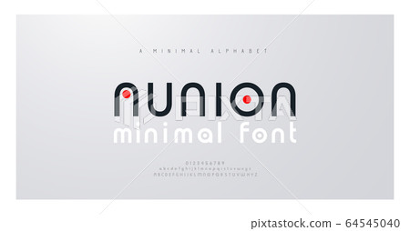 Minimal font creative modern alphabet. Typography Minimal font creative modern alphabet. Typography 64545040