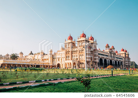 Mysore Palace historical architecture in Mysore, India 64545606