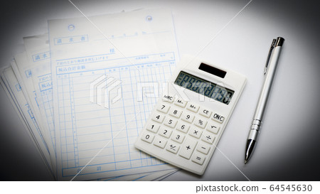 Invoice calculator ballpoint pen 64545630