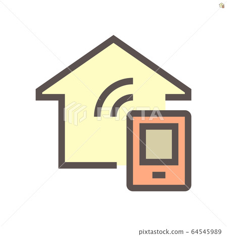 Smart home and cctv technology vector icon design. Smart home and cctv technology vector icon design. 64545989