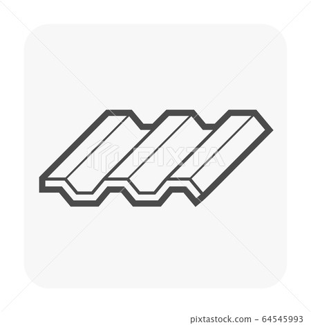 Roofing Material Icon Stock Illustration 64545993 Pixta