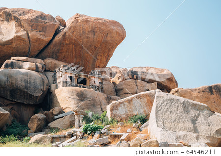 Hemakuta Hill Temple, ancient ruins in Hampi, India 64546211