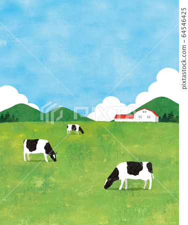牧場水彩肖像 牧場水彩肖像 64546425