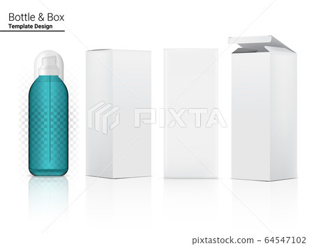 Download Glossy Transparent Spray Bottle Mock Up Realistic Stock Illustration 64547102 Pixta