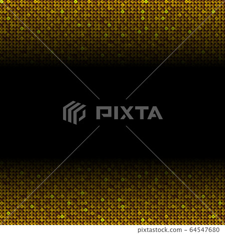 Background made of gold sequins, glitters dots 64547680