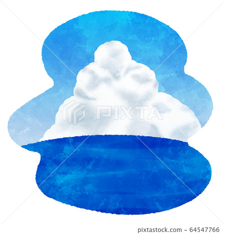 海和虹膜雲圖標 64547766