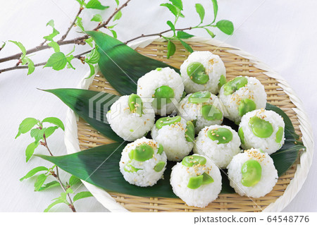 Broad beans rice ball Broad beans rice ball 64548776