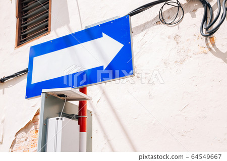 Arrow direction sign in Malacca old street, Malaysia Arrow direction sign in Malacca old street, Malaysia 64549667