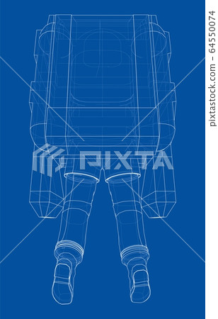 Astronaut concept. Vector rendering of 3d Astronaut concept. Vector rendering of 3d 64550074