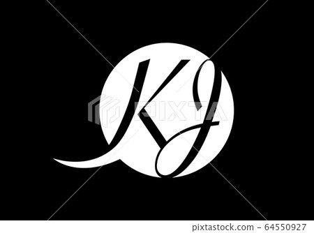 Initial Monogram Letter K J Logo Design Vector Template. KJ Letter Logo Design Initial Monogram Letter K J Logo Design Vector Template. KJ Letter Logo Design 64550927