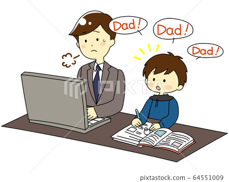 Teleworking parents and disturbing children Teleworking parents and disturbing children 64551009