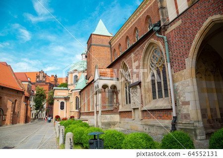 Cathedral of St. John the Baptist at Ostrow Tumski island in Wroclaw, Poland Cathedral of St. John the Baptist at Ostrow Tumski island in Wroclaw, Poland 64552131