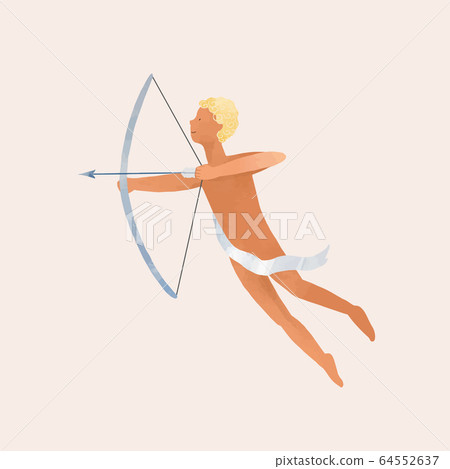 Beautiful vector Sagittarius horoscope zodiac sign. Stock illustration. 64552637