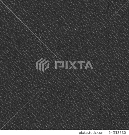 Macro texture fragment black leather. Seamless square background, tile ready. Macro texture fragment black leather. Seamless square background, tile ready. 64552880
