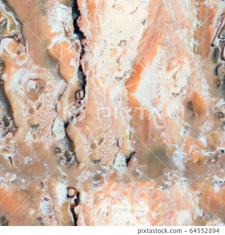 Natural, unprocessed onyx, stone pattern on the background. Seamless square texture, tile ready. 64552894