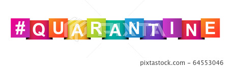 Quarantine paper banner. Vector. Illustration Quarantine paper banner. Vector. Illustration 64553046
