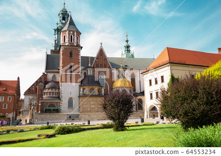 Wawel castle Wawel cathedral in Krakow, Poland 64553234