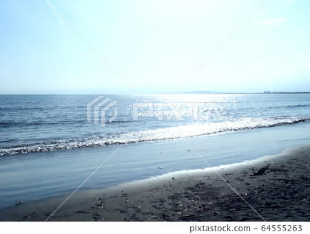 Sea image Sandy beach 64555263