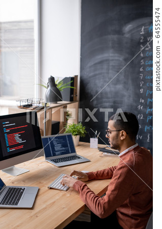 Arabian programmer coding script 64555474