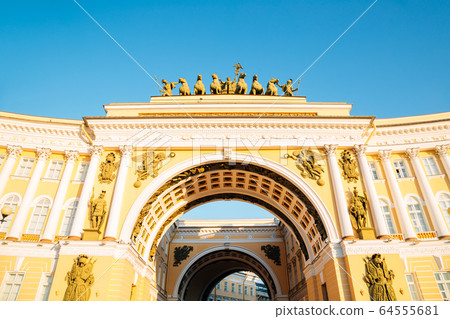 General Staff Building at Palace Square in Saint Petersburg, Russia General Staff Building at Palace Square in Saint Petersburg, Russia 64555681