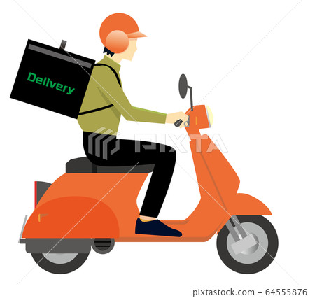 delivery on motorcycle