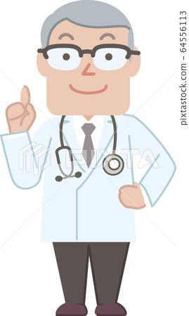 醫生舉起右臂 64556113