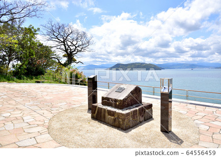 Kinin Park, Shigajima, Fukuoka City, Historical Romance Hakata Bay, Nokojima Genkai Sea in the center 64556459