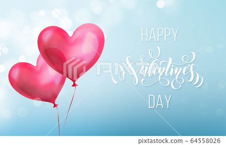 Valentines day calligraphy lettering text on Valentines day calligraphy lettering text on 64558026