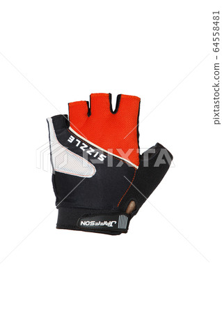Fingerless glove in black and red color for 64558481