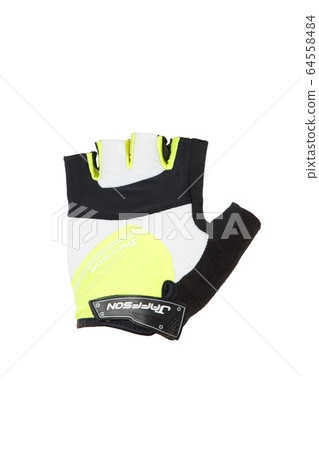 Fingerless glove in black and yellow color for 64558484