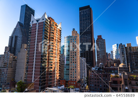 曼哈頓中城的紐約城市景觀 64558689
