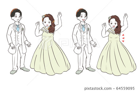 Groom who is worried about seeing a fat bride 64559095