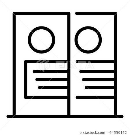 Hair dye box icon, outline style 64559152