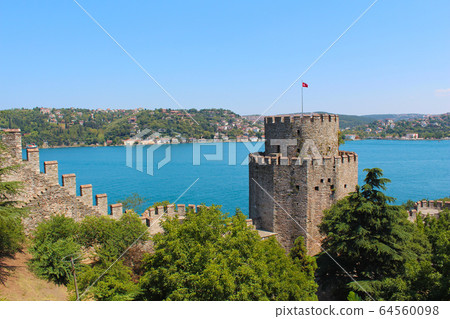 Rumeli Hisari fortress and sea in Istanbul, Turkey Rumeli Hisari fortress and sea in Istanbul, Turkey 64560098