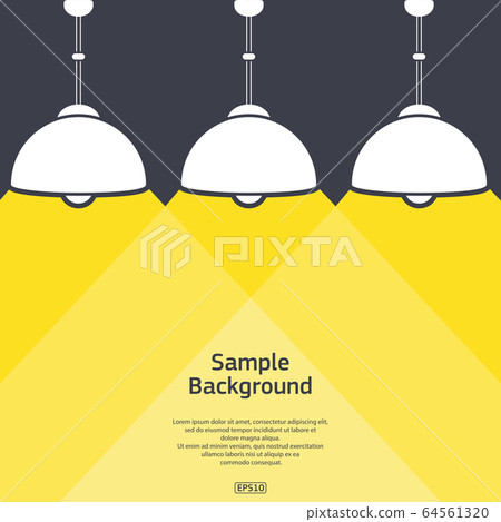 Three lamps with light background 64561320