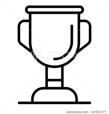 Pet gold cup icon, outline style Pet gold cup icon, outline style 64561377