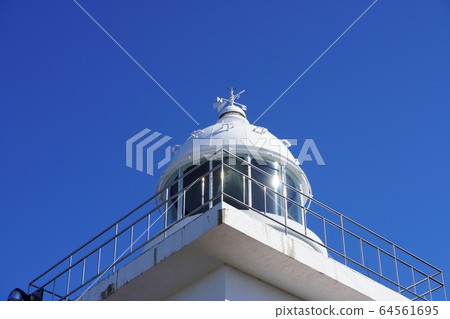 Mashike Lighthouse and blue sky Mashike Lighthouse and blue sky 64561695