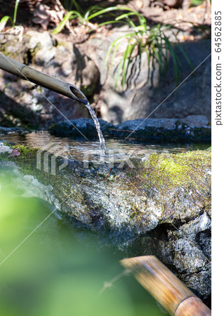 A Japanese landscape created by a kakei and a water bowl A Japanese landscape created by a kakei and a water bowl 64562885