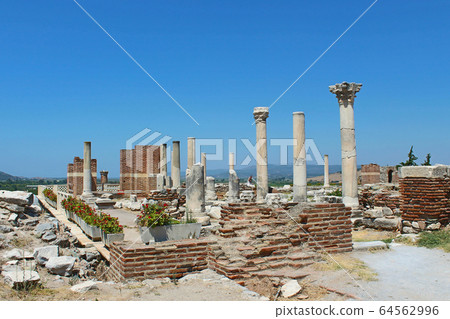 Ruins of st. Johns Basilica at Ayasuluk Hill in Selcuk, Turkey Ruins of st. Johns Basilica at Ayasuluk Hill in Selcuk, Turkey 64562996
