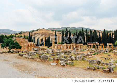 Ancient city of Hierapolis in Pamukkale, Turkey Ancient city of Hierapolis in Pamukkale, Turkey 64563415