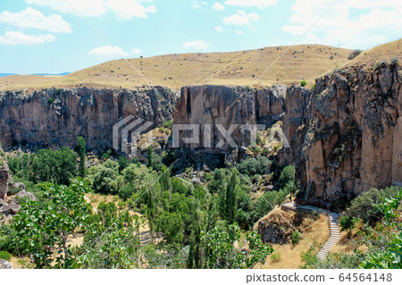 Ihlara valley Peristrema monastery at Green tour in Cappadocia, Turkey 64564148
