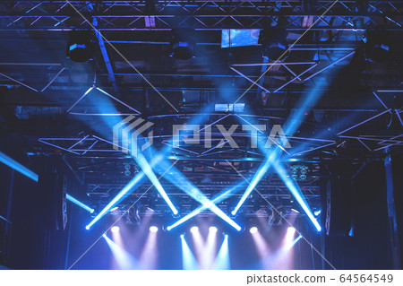 Stage lights on concert. Stage lights on concert. 64564549
