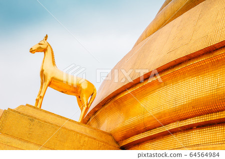 Wat Bowonniwet Vihara temple in Bangkok, Thailand 64564984