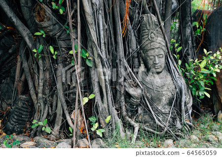Ancient City Mueang Boran, buddha statue in Samut Prakan, Thailand 64565059
