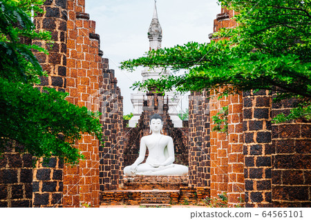 Ancient City Mueang Boran, buddha statue in Samut Prakan, Thailand 64565101