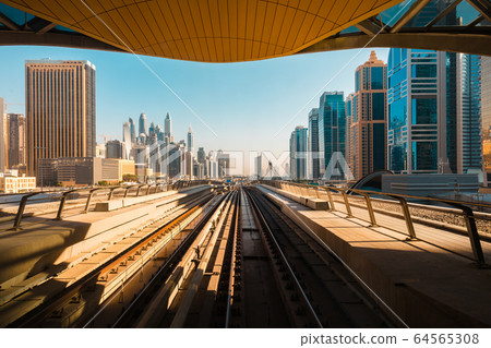 Dubai metro station, UAE 64565308