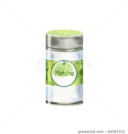Pot with matcha tea Pot with matcha tea 64565332