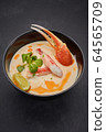 Spicy soup with crab. Thai cuisine.  64565709