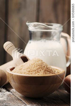 ingredient for baking on the vintage table 64566665